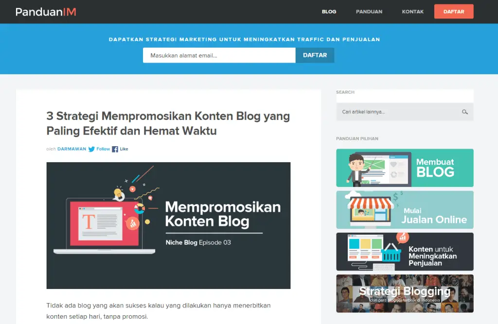 Blog panduan bisnis online dan internet marketing